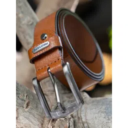 Red Tape Tan Textured Leather Casual Belt-picture-27