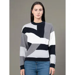 Red Tape Women Colourblocked Printed Pullover Sweater-picture-29