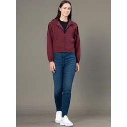 Red Tape Women Hooded Solid Windcheater Padded Jacket-picture-45