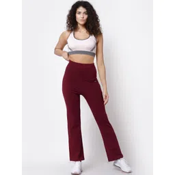 Red Tape Women Maroon Solid Yoga Track Pants image 5