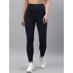 Red Tape Women Navy Blue High Waist Solid Activewear Tights-picture-31