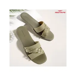 Red Tape Women Olive EVA Comfort Flats-picture-12