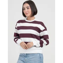 Red Tape Women Striped Sweatshirt-picture-49