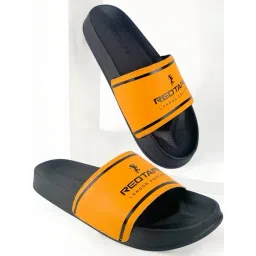 Red Tape Women's Black & Mustard Slides-picture-29