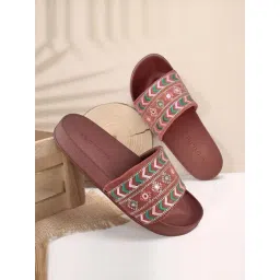 Red Tape Women's Brown Slides-picture-32