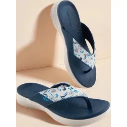 Red Tape Women's Navy & White Flip Flops-picture-48