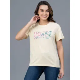 Red Tape Yellow Cotton Graphic Short Sleeves T-Shirt-picture-24