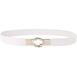 redhorns Elastic Fabric Waist Belt for Women Dresses Elegant Vintage Design Stretchy Slim Ladies Belt for Saree Girls Jeans - Free Size (GRP-LD37WT_White)-picture-12