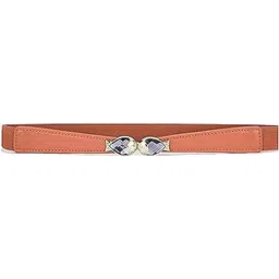 redhorns Fabric Elastic Waist Belt for Women Dresses Stone Studded Fish Shapped Design Stretchy Slim Belt for Ladies Saree - Free Size (LD139)-picture-14