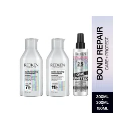 Redken Hair Protect Combo - Acidic Bonding Concentrate Shampoo, Conditioner & One United-picture-17