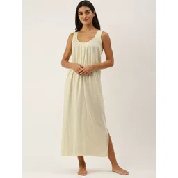 RedRose Women Pure Cotton Maxi Nightdress-picture-29