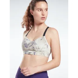 Reebok Beige Printed Sports Bra-picture-45