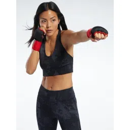 Reebok Black & Grey Printed Sports Bra-picture-21