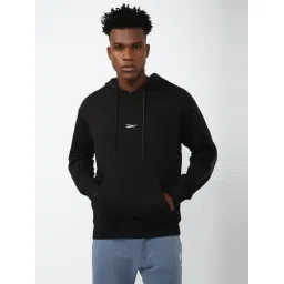 Reebok Black Cotton Regular Fit Hooded Sweatshirt-picture-38