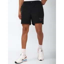 Reebok Black Cotton Regular Fit Shorts-picture-32