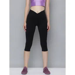 Reebok Black Mid Rise Sports Capris-picture-27