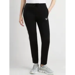 Reebok Black Mid Rise Sports Track Pants-picture-26
