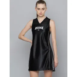 Reebok Black Printed A-Line Dress-picture-14