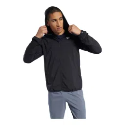 Reebok Black Regular Fit Hooded Jacket-picture-24