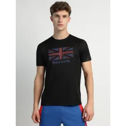 Reebok Black Regular Fit Print T-Shirt-picture-18