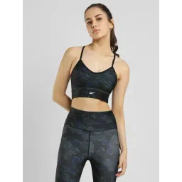Reebok Black Regular Fit Printed Sports Bra-picture-38