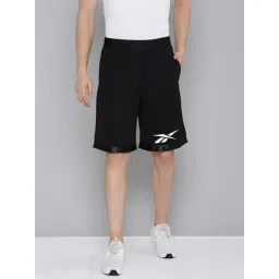 Reebok Black Regular Fit Printed Sports Shorts-picture-20