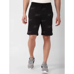 Reebok Black Regular Fit Printed Sports Shorts-picture-13