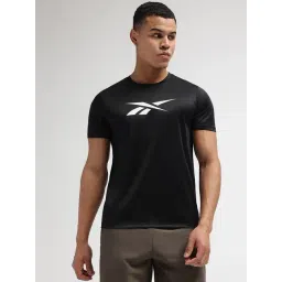Reebok Black Regular Fit Printed Sports T-Shirt-picture-20