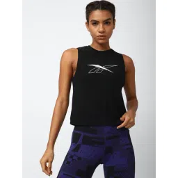Reebok Black Regular Fit Printed Sports Tank Top-picture-43
