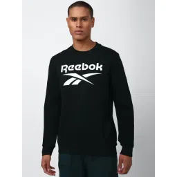 Reebok Black Regular Fit Printed Sweatshirt-picture-20
