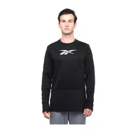 Reebok Black TS Crew Printed Sweatshirt-picture-30