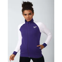 Reebok Blue & White Color-Block Sports Jacket-picture-24