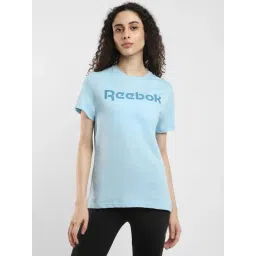 Reebok Blue Cotton Printed Sports T-Shirt-picture-20