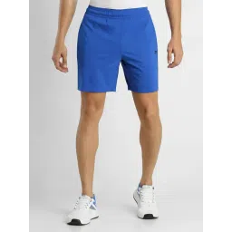 Reebok Blue Polyester Regular Fit Solid Performance Shorts-picture-20