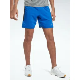 Reebok Blue Polyester Regular Fit Solid Re 7 Inch Shorts-picture-19