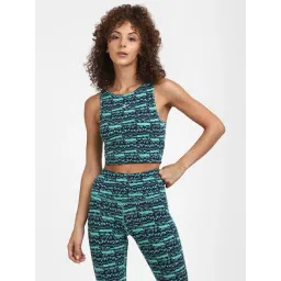 Reebok Blue Printed Crop Top-picture-45