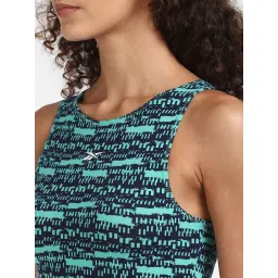 Reebok Blue Printed Crop Top image 5
