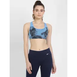 Reebok Blue Printed Sports Bra-picture-22