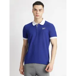 Reebok Blue Regular Fit Polo T-Shirt-picture-22