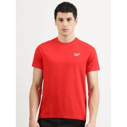Reebok Brand Logo Printed Pure Cotton Short Sleeve T-Shirt-picture-42