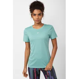 reebok FND W TEE Women Printed Round Neck Polyester Blue T-Shirt-picture-14