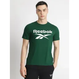 Reebok Green Cotton Regular Fit Printed Sports T-Shirt-picture-39