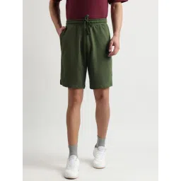 Reebok Green Cotton Regular Fit Sports Shorts-picture-30