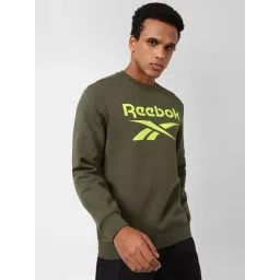 Reebok Green Regular Fit Logo Printed Sweatshirt-picture-39