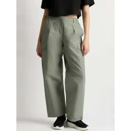 Reebok Green Regular Fit Trousers-picture-34