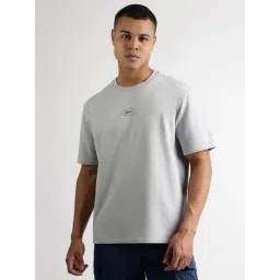 Reebok Grey Cotton Regular Fit Graphic T-Shirt-picture-22