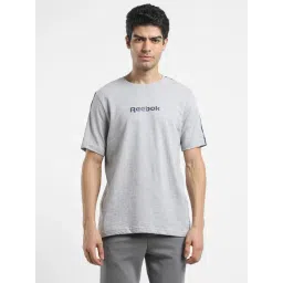 Reebok Grey Cotton Regular Fit Printed Sports T-Shirt-picture-42
