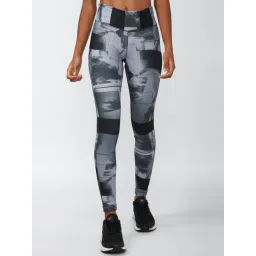Reebok Grey Printed Sports Tights-picture-31