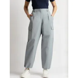 Reebok Grey Regular Fit Trousers-picture-32