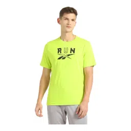 Reebok Lime Green Round Neck T-Shirt-picture-21